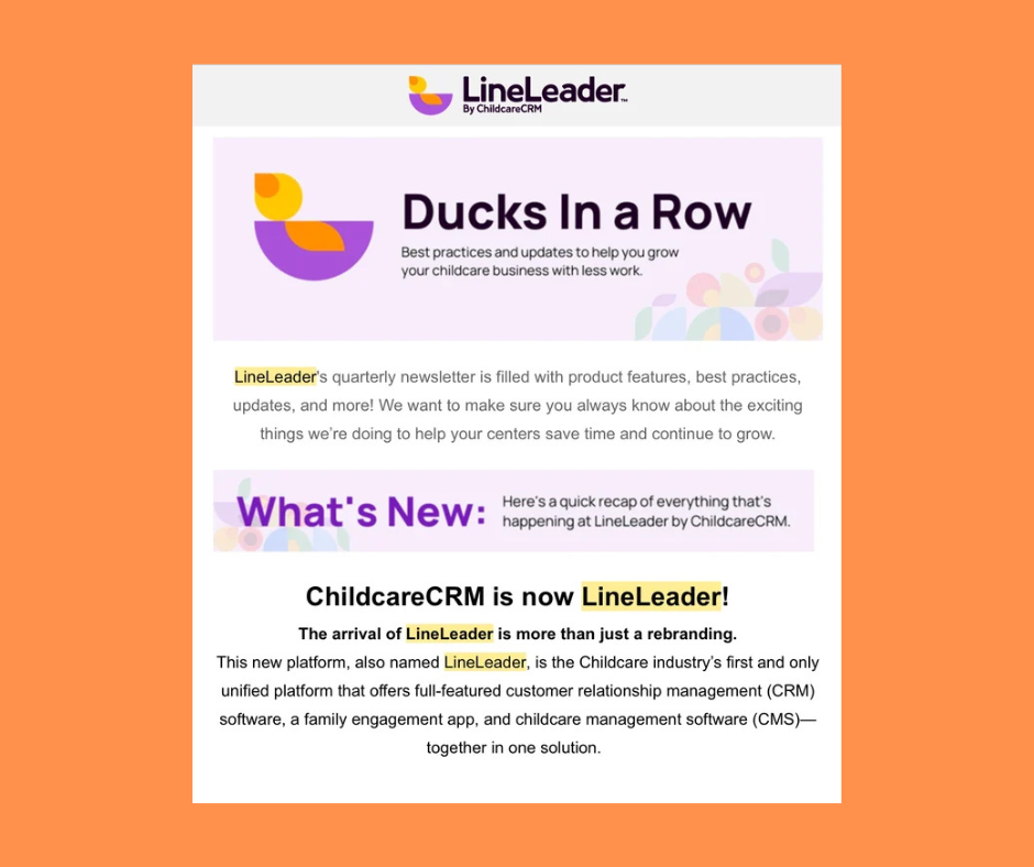LineLeader Email Newsletter